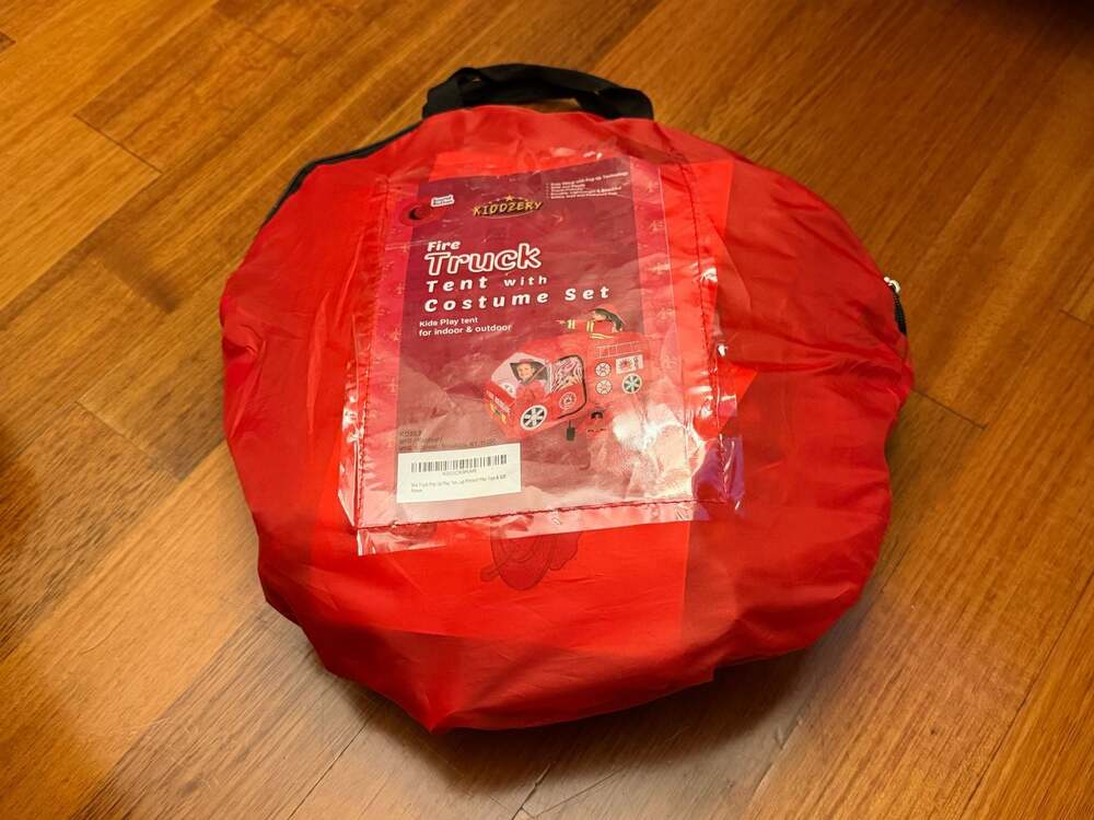 Kiddzery Fire Truck Tent with Costume Set - Picture 1 of 2